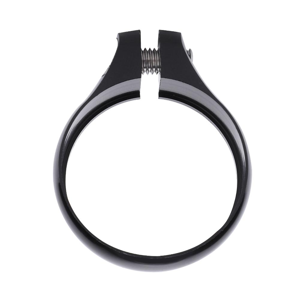 Bike Bicycle Bolt Clamp 31.8mm for 27.2 Seatpost Super Light (Black)