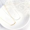 Lala Christie Diamond Necklace in Platinum Smile Line 0.1ct PT900, (lp51-0003-pt)