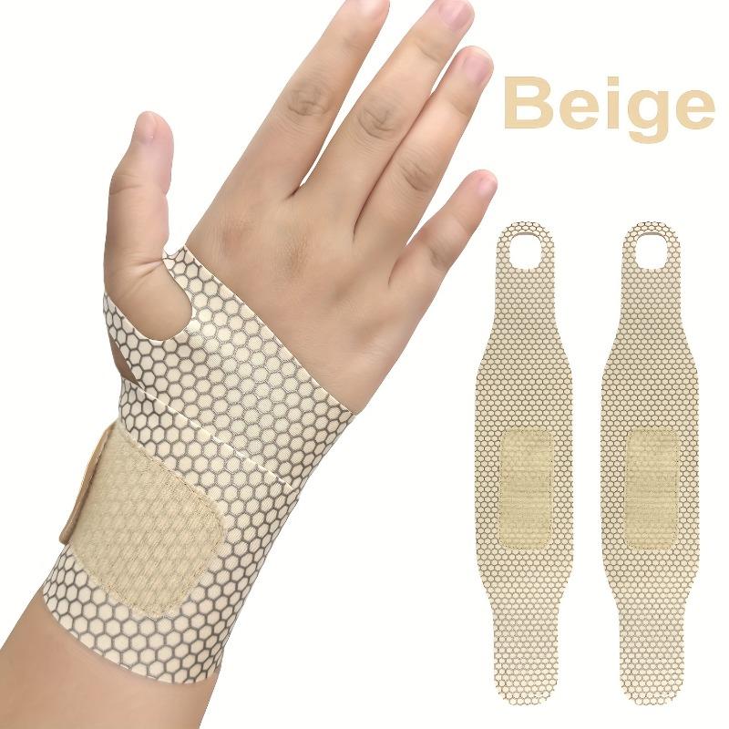 2PCS Breathable Wrist Guard for Men and Women - Adjustable Elastic Sports Wrist Guard, Compression Wrist Strap and Support