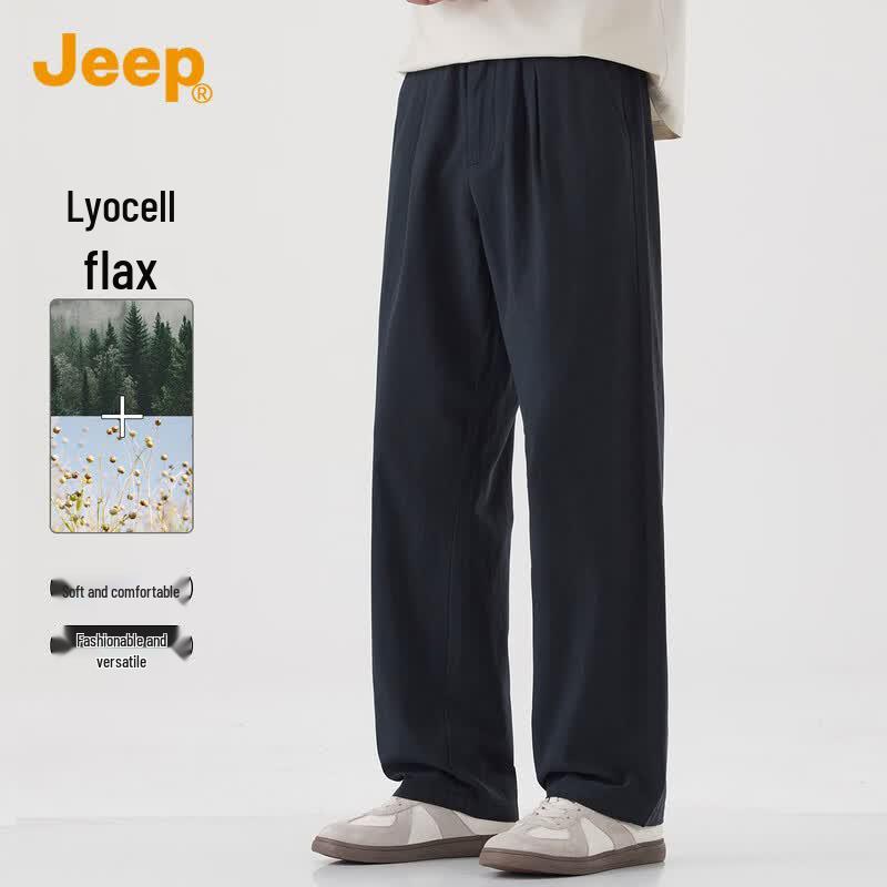JEEP Men s Lyocell Linen Blend Casual Pants M