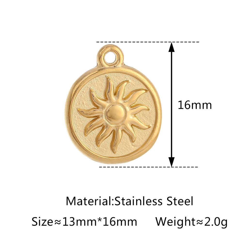 3Pcs Bowknot/Angel/Four Leaf Clover/Flower Charm Stainless Steel Pendant DIY Handmade Craft Necklace Bracelet Jewelry Making