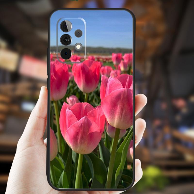 

Tulip Flower Case For Samsung Galaxy A32 A56 A16 A15 A22 A52 A54 A14 A26 A36 A55 A35 A05 A06 A53 A33 A13 Samsung A52