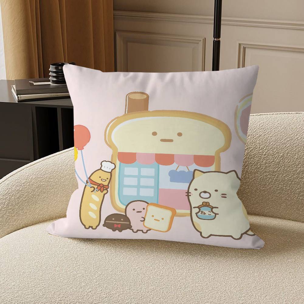 

Sumikko Gurashi Cushion Cover Pillowcase Upholstery Sofa Throw Pillow Home Decor Pillowcas 12x12Inch