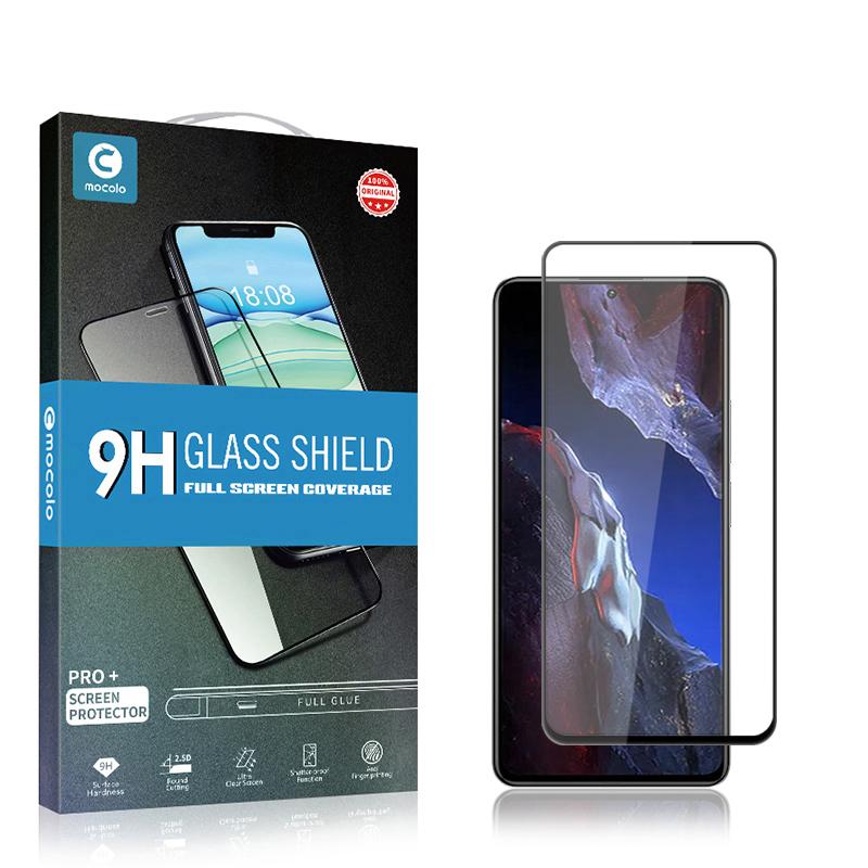 MOCOLO Screen Protector for Xiaomi Poco F5 Pro 5G/Redmi K60 5G/K60 Pro 5G,Full Cover Silk Printing Tempered Glass Film