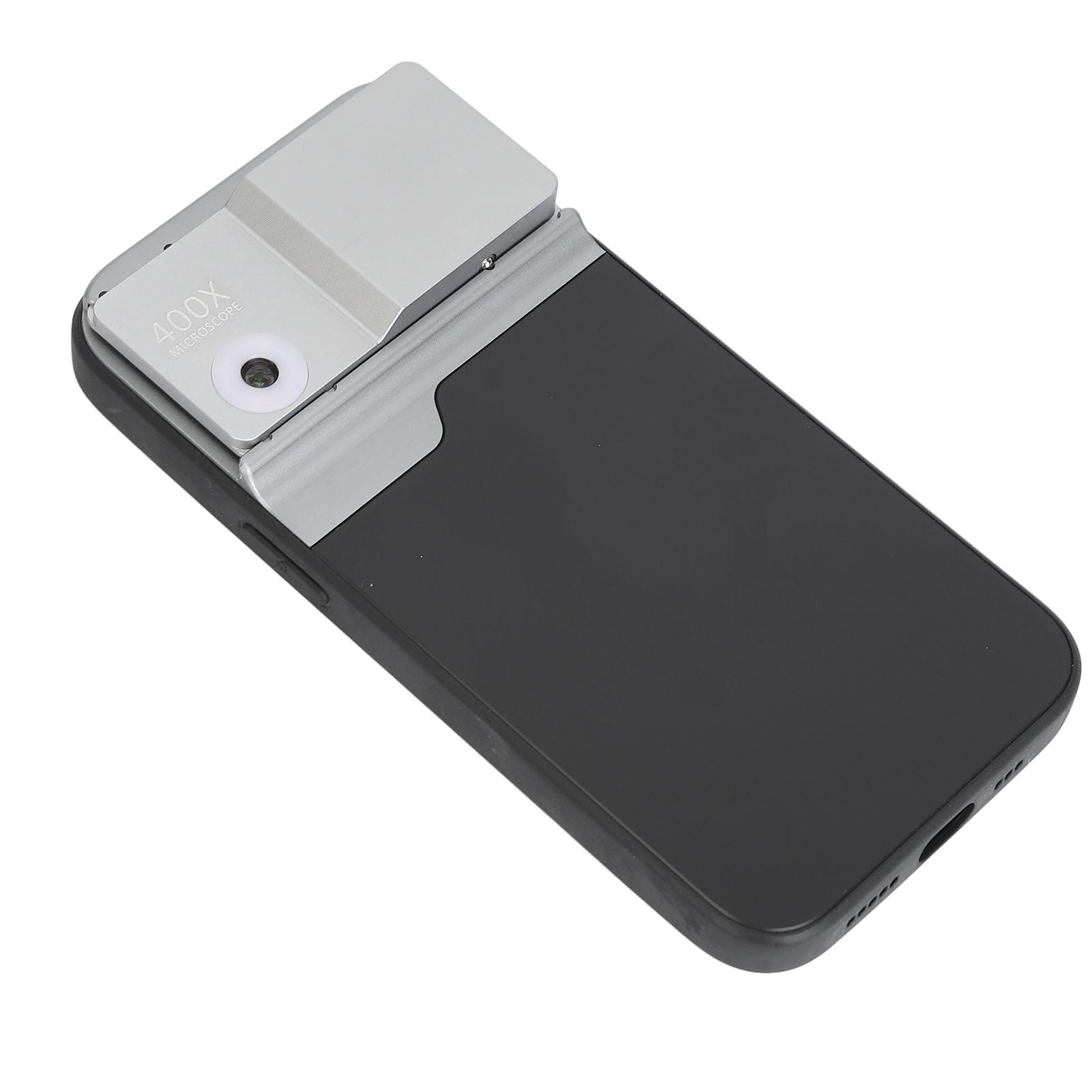 

Микроскоп для сотового телефона с 400-кратным увеличением, заполняющим светом, простым в эксплуатации микроскопом для iPhone