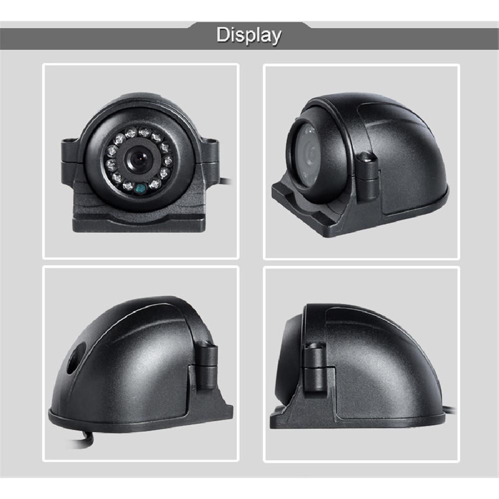 4 Pin 12V-24V CCD Side View Camera IR LED for Truck Bus Van Parking System