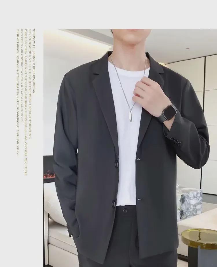 Men's Korean Style Casual and Trendy Single-Sleeve Jackets