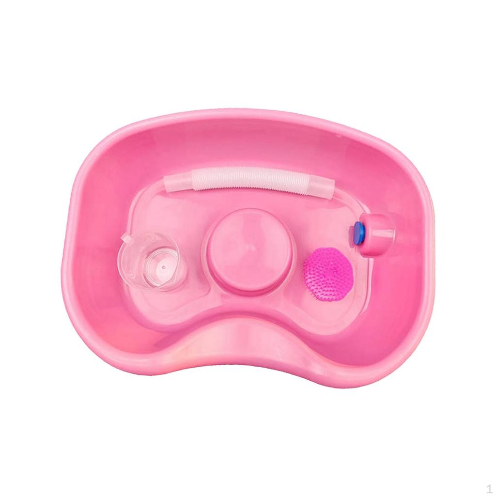 Bedside Shampoo Basin Hair Washing Comfortable Portable with Thicken 150cm Hose Head