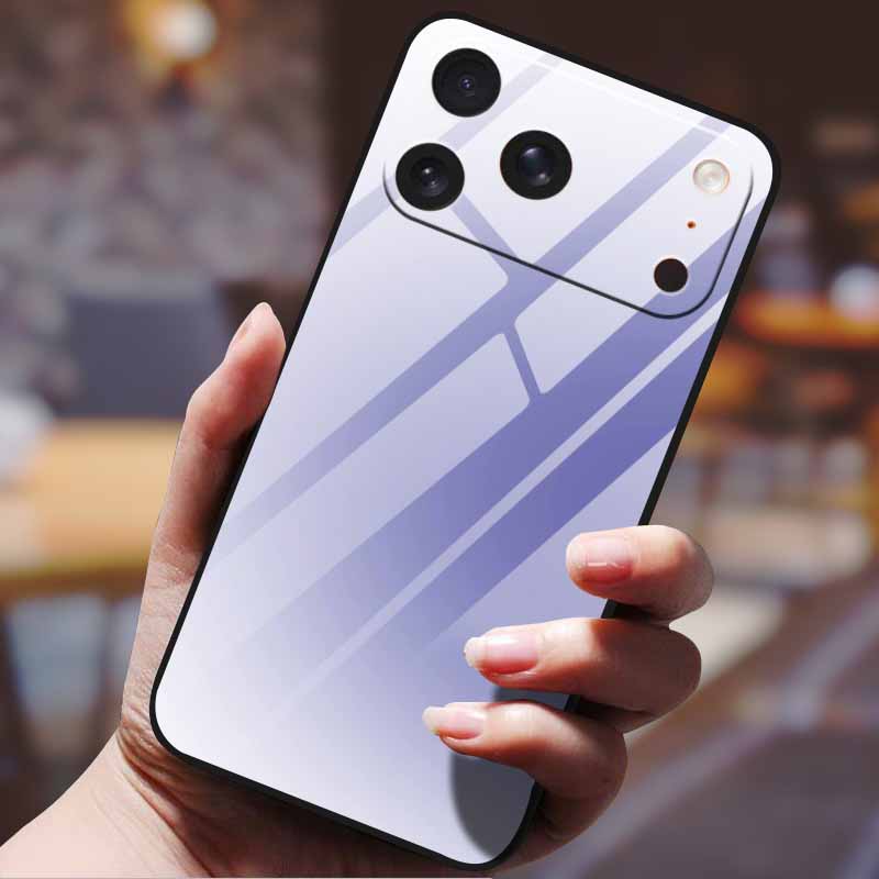 Gradient Phone Case for iphone 17  pro max iphone17 Air Tempered Glass Hard Back Cover for Apple iphone17pro Candy Color Pattern