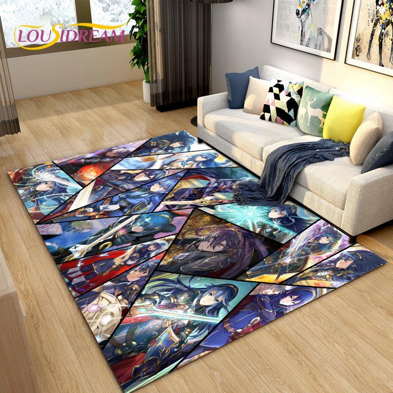 Fire Emblem Series Game Gamer Area Rug,Carpet Rug for Living Room Bedroom Sofa Doormat Decoration, Kids Play Non-slip Floor Mat