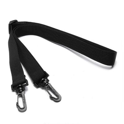 Universal Black Adjustable Replacement Shoulder Strap For Luggage Bag Backpack Crossbody Bag With Metal Hooks