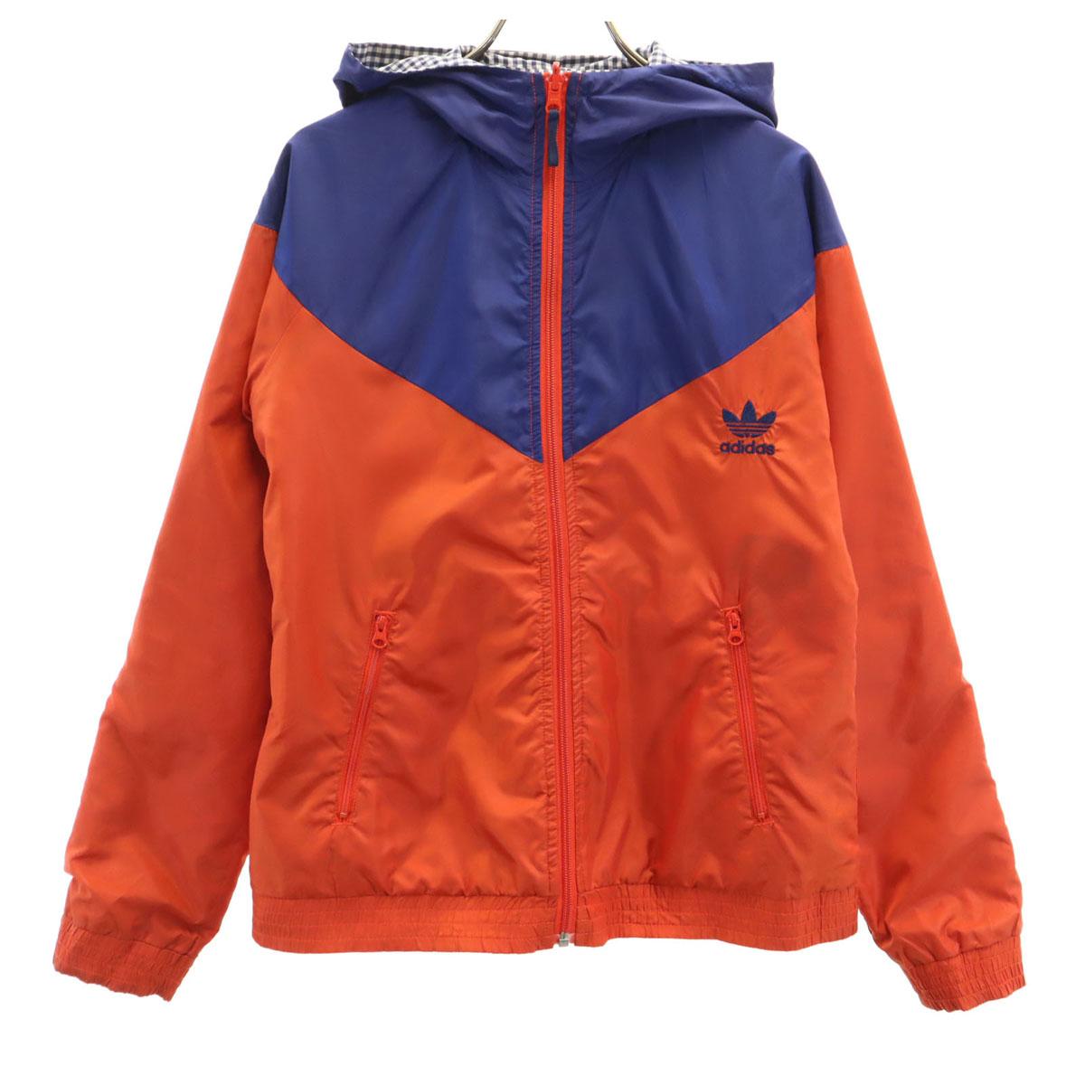 

adidas логотип Трилистника тренировочная двусторонняя ветровка M Красноватый Женская Б/у