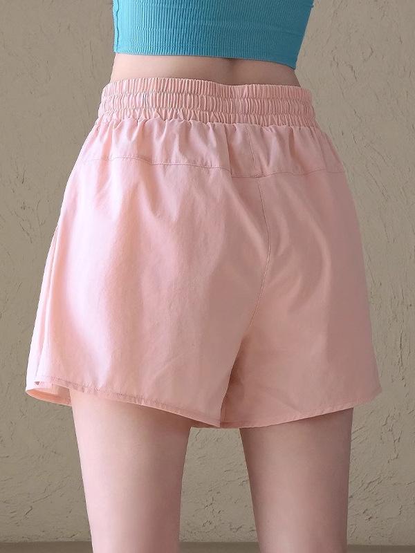 2026 Damen Doppellagige Sportshorts: Figurschmeichelnde Sommerkleidung zur Kaschierung von Makeln für Laufen, Training und Yoga.