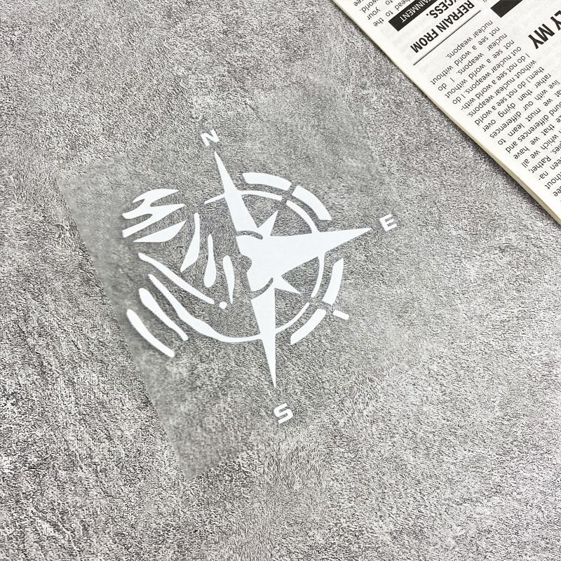 

1 шт. наклейки на мотоцикл с компасом для мотоциклетного шлема, топливного бака, электрического скутера, декоративные водонепроницаемые виниловые наклейки для мотокросса 13X12CM