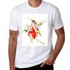 Hummingbird And Flowers Tshirt Big Size Loose Fit Tee Shirt