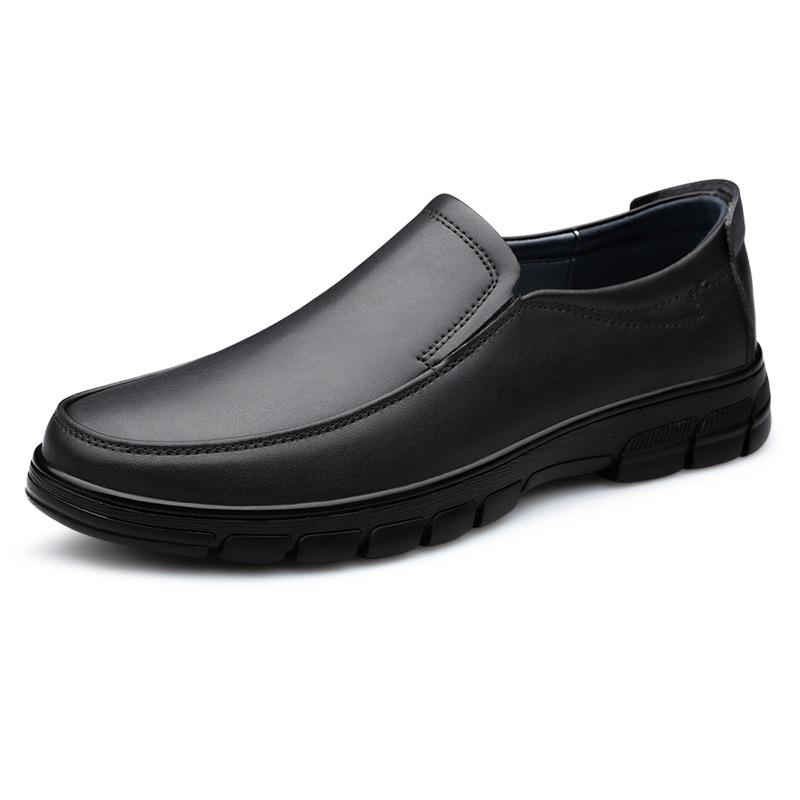 Large size business casual leather shoes autumn new men's shoes one-pedal soft-soled shoes cross-border fashion men's shoes