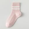 Ladies Spring and Autumn Leisure Sports Antibacterial Deodorant Sweat Breathable Short Tube Socks