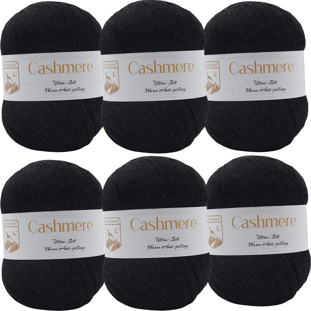 6pcs Cashmere Yarn Set, Ultra-Soft Polyester Blend, 300g/10.58oz Total, for DIY Crochet & Knitting, Warm Hand-Woven Crafts