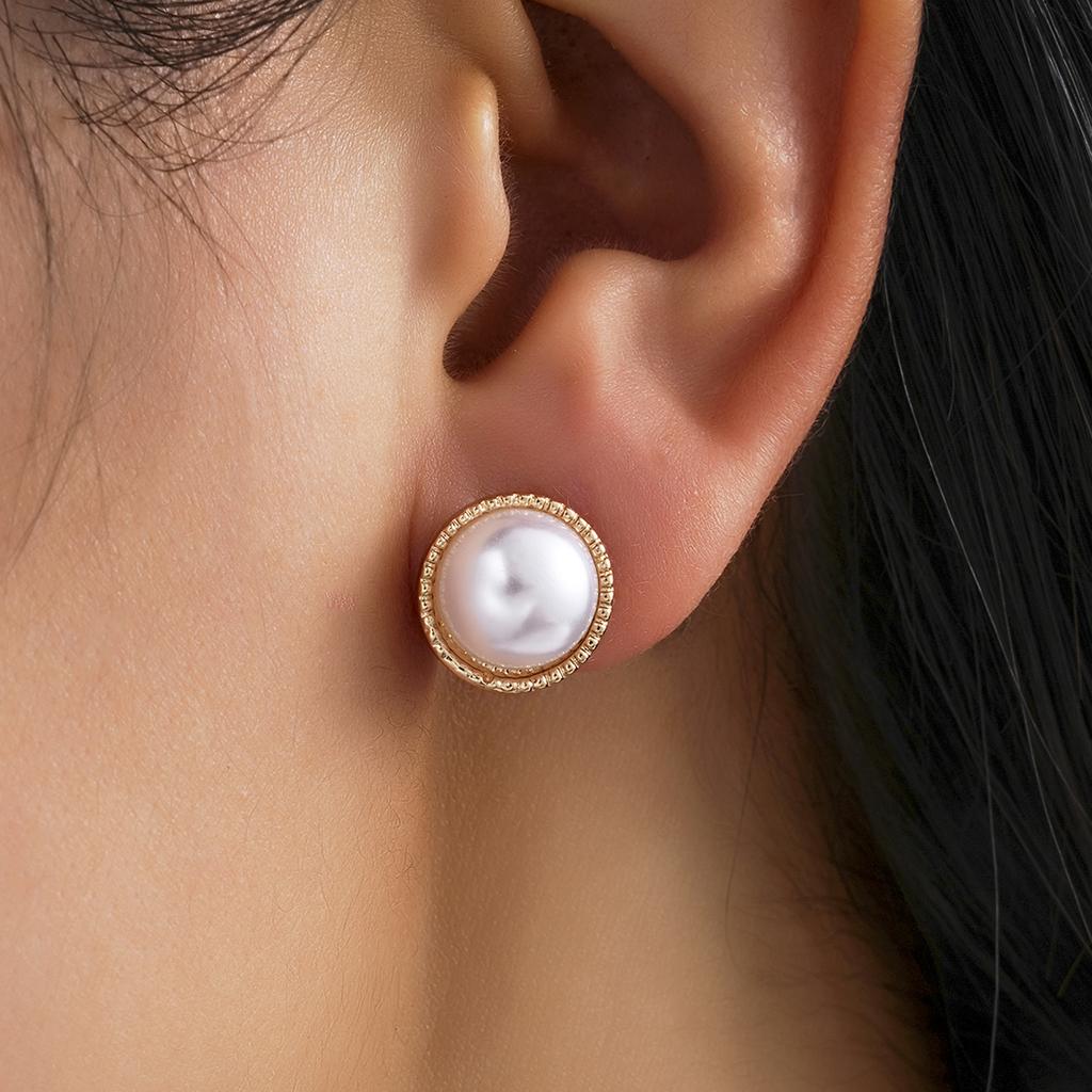 6 Pcs Fashion French Pearl Stud Earrings Set for Women Fashion Elegant Geometric Round Earring Banquet Daily Jewelry Gifts 2026