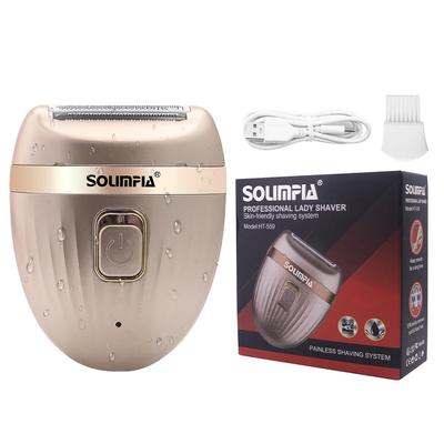 SOLIMPIA Rasoio per Donna Bikini Trimmer Rasoio Epilatore Senza Fili USB Wet and Dry Rasoio Indolore