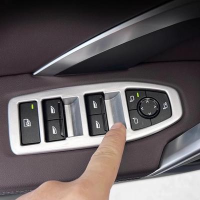 For BMW X1 iX1 2023-2024 Door Glass Window Lifting Switch Panel Decorative Frame Car Interior Modified Accessories
