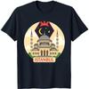 Stylish Black T-Shirt with Cartoon Istanbul Graphic Unisex T-Shirt