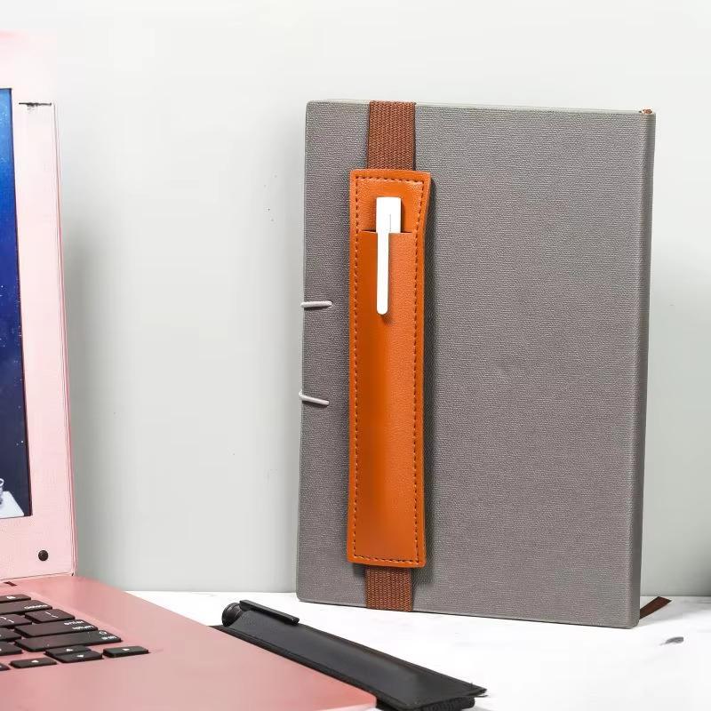 1ks kožený nastavitelný držák na pero s elastickým páskem, pouzdro na pero pro plánovač, držák pera pro notebook, držák pera pro notebook