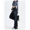 Autumn Winter High Waist Wide Leg Jeans Women Loose Casual Vintage Denim Pants All-match Straight Trousers