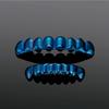 Practical Copper Tooth Jewelry Suitable for Women and Men, Blue Upper and Lower Mouth Accent for Party Looks and Photo Styling