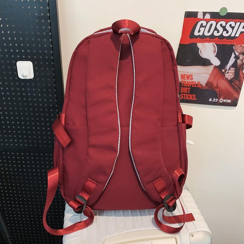 Female Large Capacity Backpack Letter Print College Style Student Waterproof Schoolbag Male Travel Backpack
