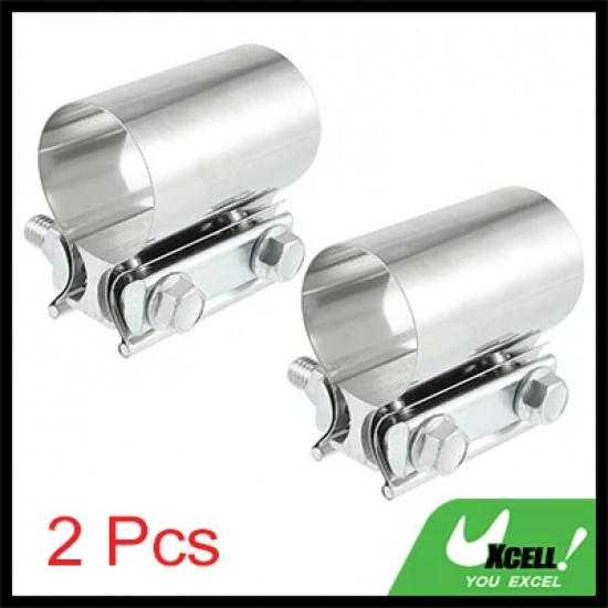 UXCELL 1-2pcs 2 Inch 2.5 Inch 3 Inch 4 Inch Car Exhaust Pipe Sleeve Connector Clamp Coupler Universal Adjustable