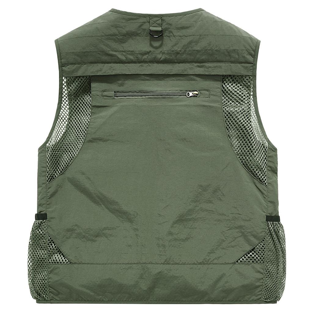 Colete Masculino Roupa de Trabalho Colete Multibolsos Exterior Esportes ao Ar Livre Colete