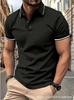 Men's Short Sleeve Polo Shirt, Slim Fit Casual Top, Comfortable & Versatile