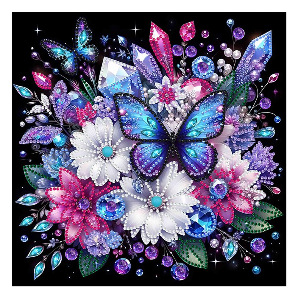 5D DIY Partial Special Shaped Drill Diamond Painting Dream Butterfly Dragonfly