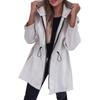 Dames Modieus En Casual Herfst En Winter Jas Met Capuchon En Rits