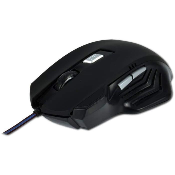 Souris verticale mcl - usb - optique - 1600 dpi - ergonomique - droitier - noir