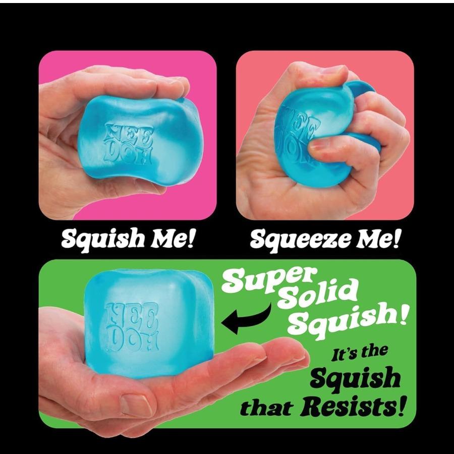 Schylling Needoh Nice Cube - Sensory toy, decompression pinch toy, square pinch music