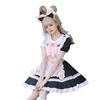 Nuovo Vestito da Cameriera Bianco e Nero, Carino Vestito Lolita, Uniforme da Cameriera da Caffè, Vestito da Donna