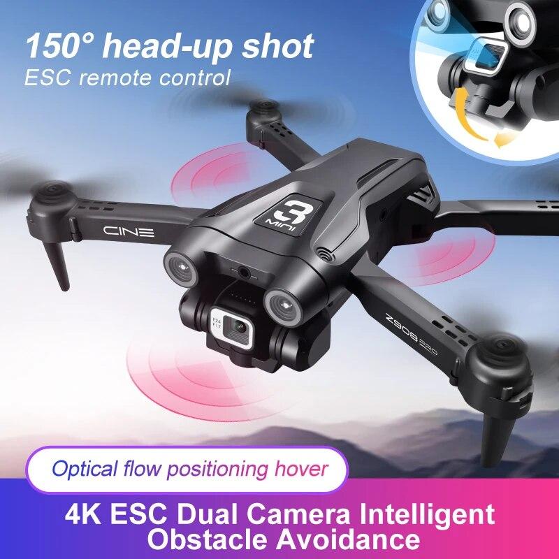 New Z908Pro Intelligent Obstacle Avoidance Drone 4K HD Wide Angle Dual Camera Professional Drone Optical Flow Positioning RC Helicopter