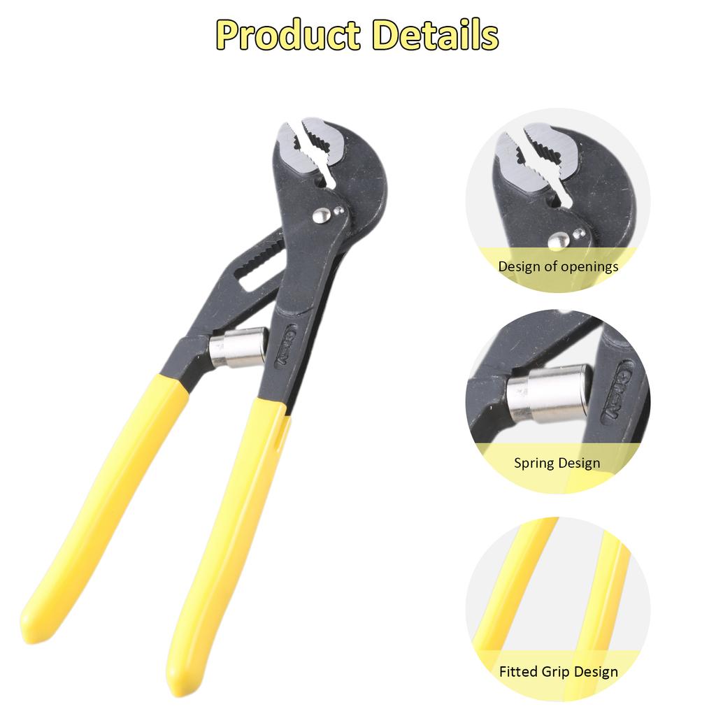 Grooves Joint Pliers Adjustment Pliers Tongue and Grooves Pliers Wrench for Water Pump Repair Plumbing Gripping Nut