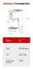 HiBREW H13 Semi-automatic Coffee Machine, Dual Boiler System with 20-Bar Pump Pressure, Multi-function Brewing Modes, Adjustable Drip Tray
