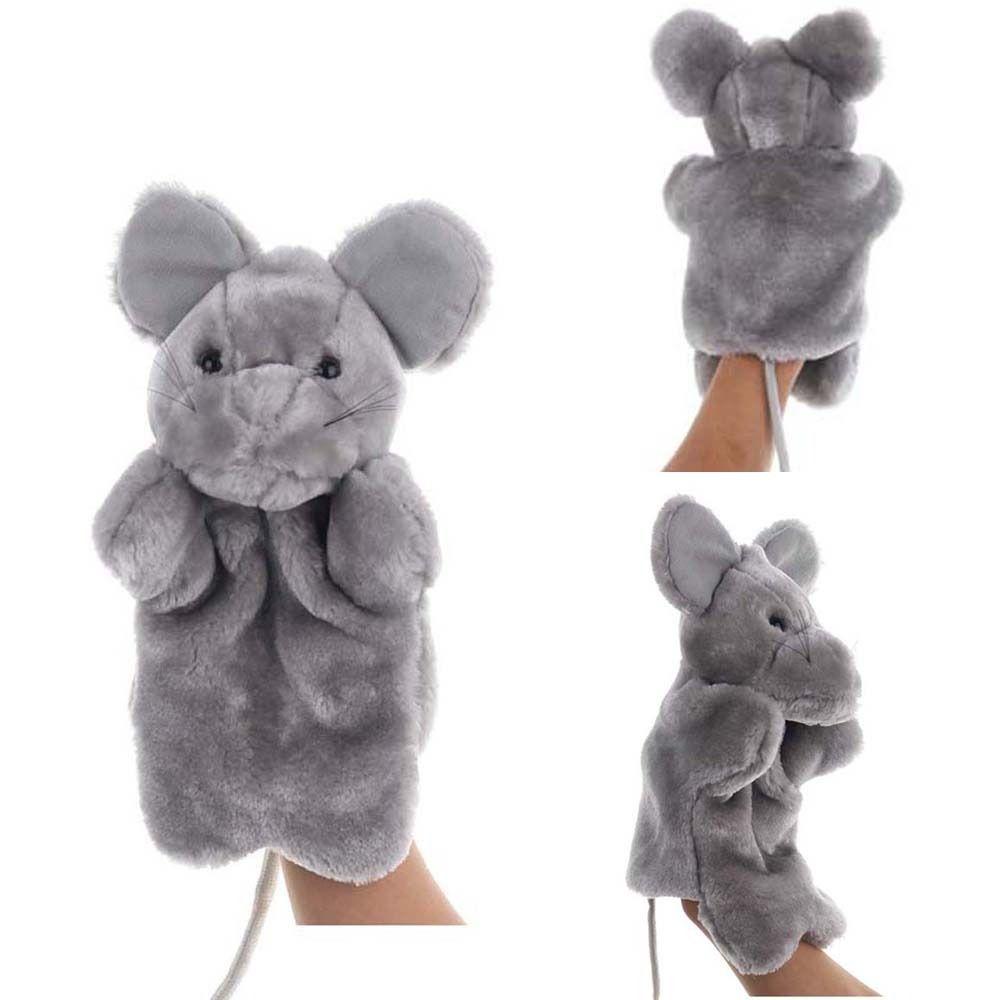 Maus Handpuppe Tier Plüschpuppe Stofftiere Cartoon Fingerpuppe Handschuh für Zuhause Kindergarten Geschichten Requisiten