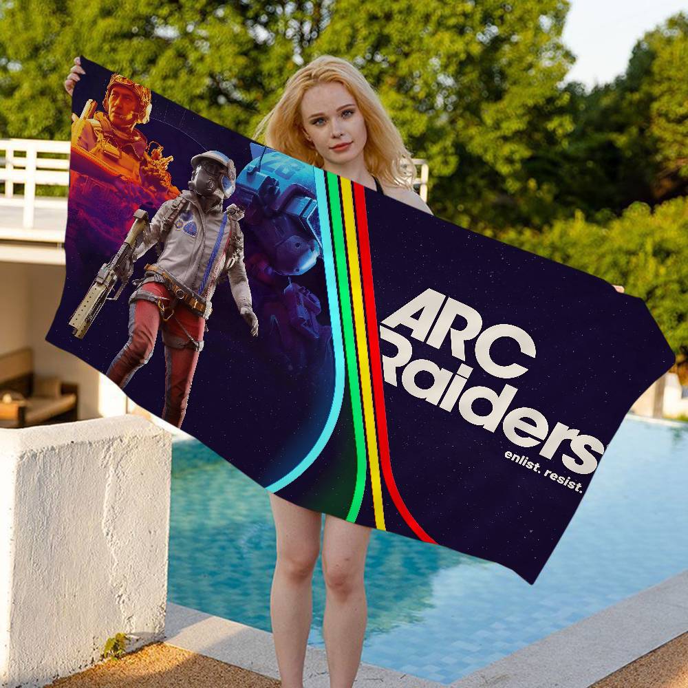 New Fps Gaming ARC Raiders Beach Towel Colorful Bath Towels for Girl Microfiber Quick Dry Custom Sand Free Beach Yoga Spa Gym