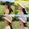 UV Protection Bow Tie Belt UV Sunburn Wide Sweat Slimming YFM05 [Qzkouma] Women's Hat, Cap, Protection, Breathable, Prevention, Brim, Absorbing,