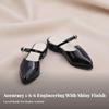 Doll Flats Lifelike Toy Shoes Glossy for Action Figure Customizers