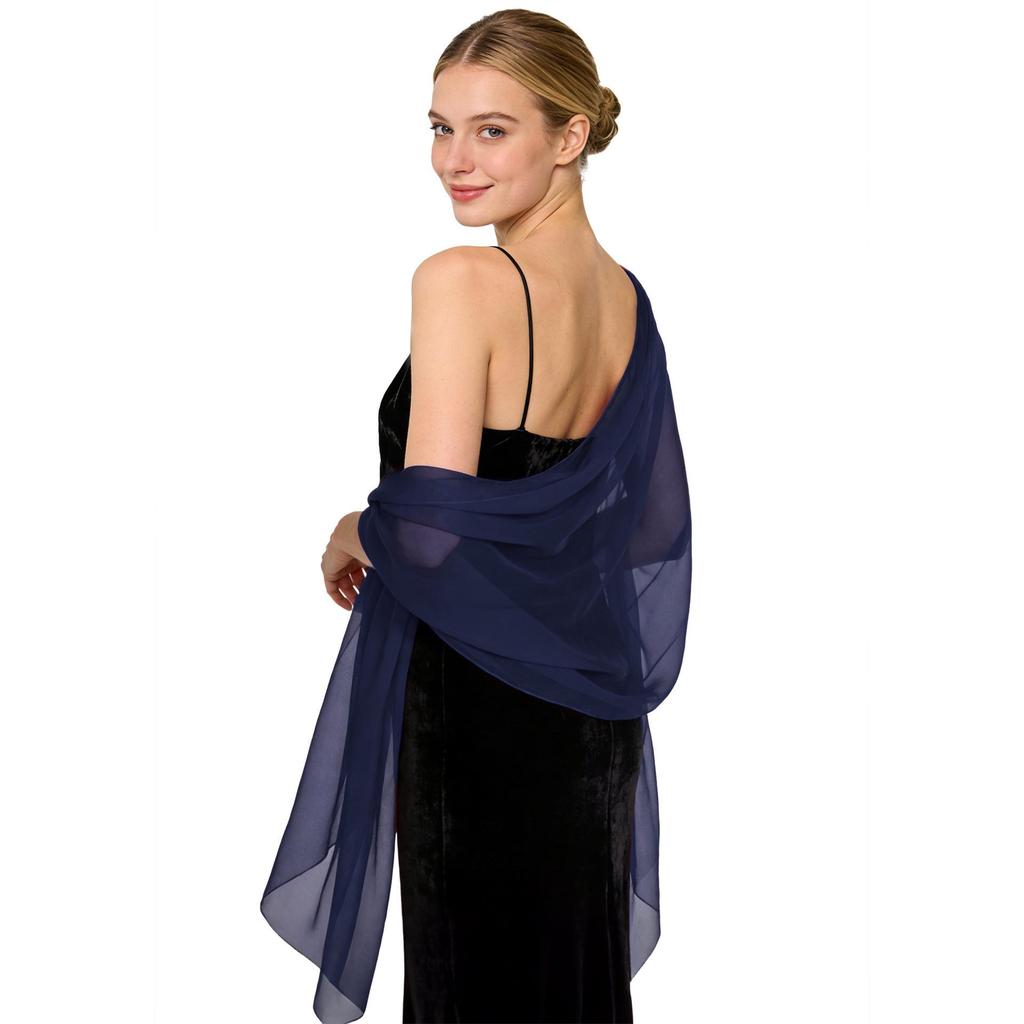 Elegant Chiffon Shawl for Evening Gowns, Bridesmaids, Weddings, Qipao & Parties