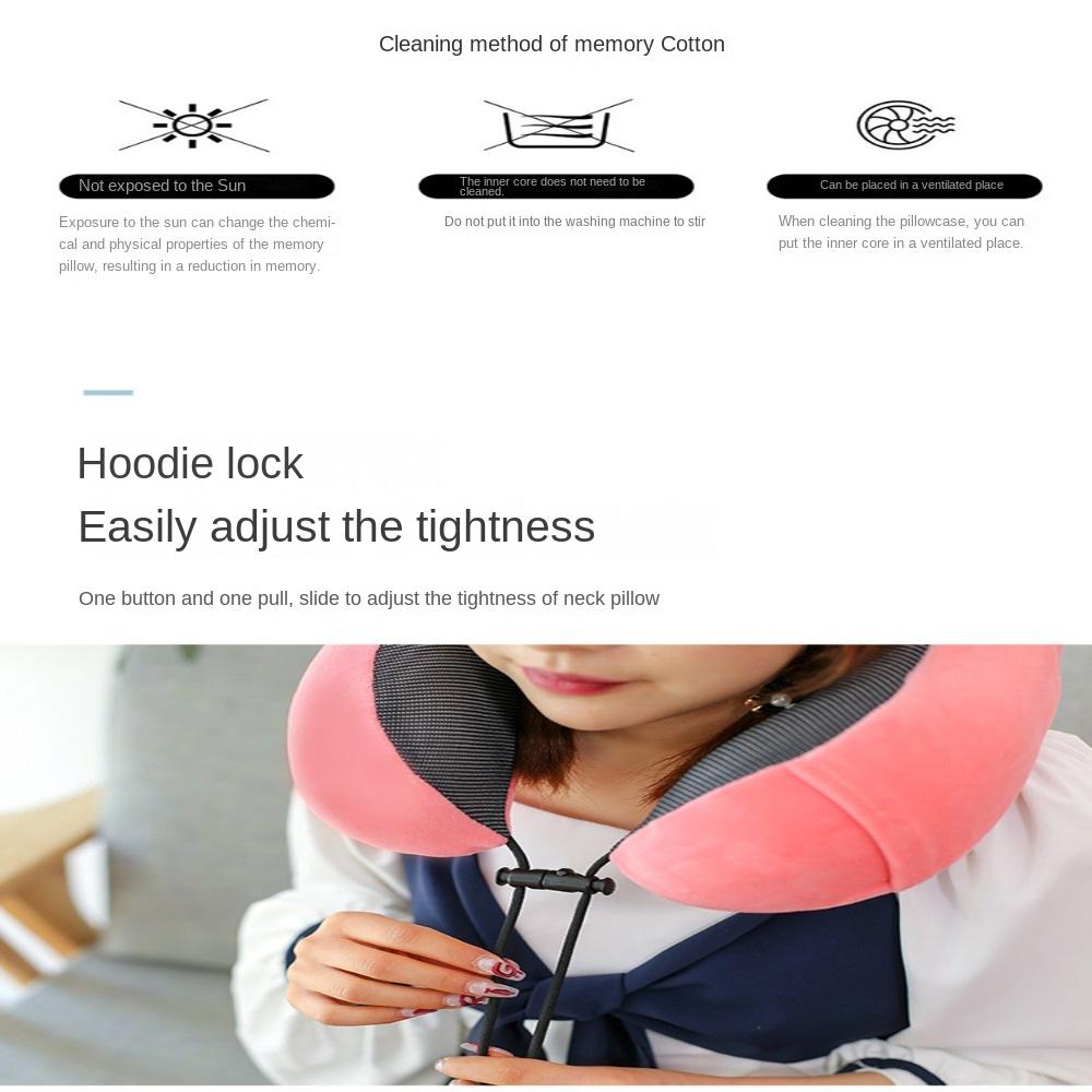 Cushion Without Carry Bag Memory Foam Travel Pillow U Shaped Pillows Neck Support Neck Protect