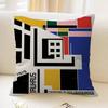 Abstract Orange Bauhaus Geometric Lucky Dragon pillow cover sofa cushion cover home room decoration children gift