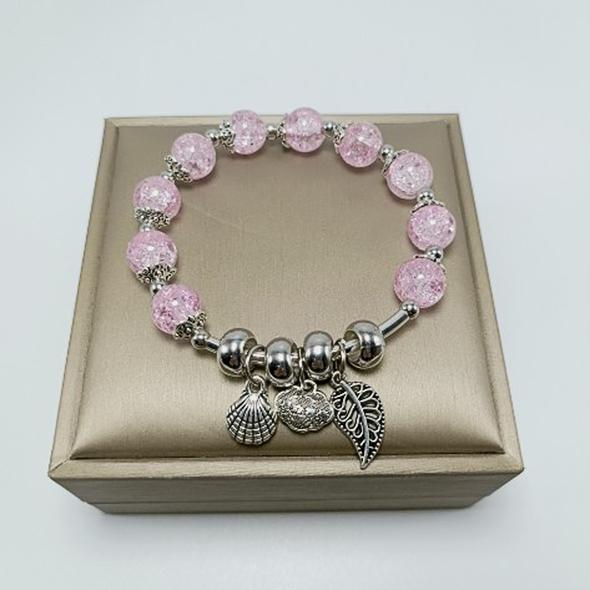 Glass Beads Floral Bracelet Jewelry Accessories for Girl Women