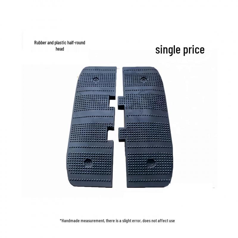 Rubber Speed Bump: Door, Road, Groove, Ramp Mat - Parking Wheel Stopper with Shock Absorption.